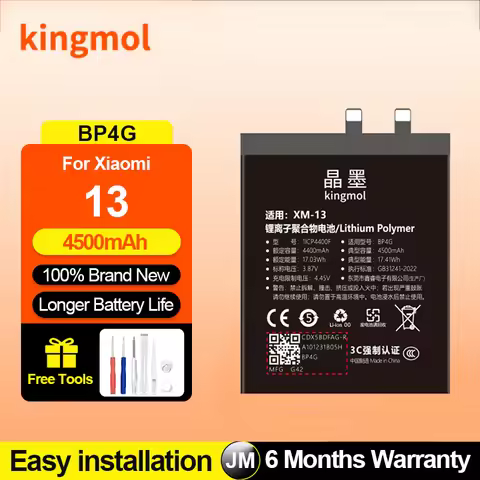 Replacement Battery for Xiaomi 13 14 15 Pro 12 12S 11 Ultra 10 9 BP4G BP4R BP45 BM55 BM4N BM3L Bater