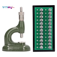 Watch Repair Tool Watch Press Set Watch Back Case Closer Watchmaker Jewelling Tool Aluminum Alloy Green with 48Pcs Dies