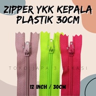 MINIMAL YKK ZIPPER PLASTIC HEAD 30 CM YKK ZIPPER/ 30 CM ZIPPER/ FOR CLOTHES AND GAMIS (minimum purch