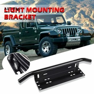 AUTOFun Car number plate Offroad Front Number Plate Bracket Frame Holder Light Bar Mount Bumper