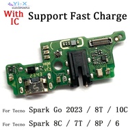 1pcs USB Charging Board Dock Connector Charger Flex Cable For Infinix Tecno Spark 5 6 Air 7 Pro 7T 8