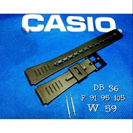 STRAP TALI JAM TANGAN CASIO F91 F95 F105 DB36 AW59 F-91 F-95 F-105 DB-36 AW-59