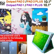 Flip Case For Tablet Dotpad PAD2 10.1 inch Dotpad PAD 1 2 PLUS 10.1" Silk Pattern Cover Flip Foldabl