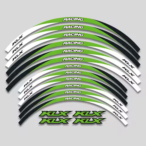 For KAWASAKI KLX230 KLX230S KLX230R KLX300 KLX300R Motorcycle Accessories Stickers Rim Decals Wheels