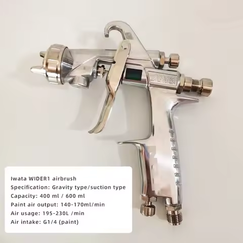 Anest Iwata Spray Gun WIDER1 Paint Furniture Car High Atomizing Pneumatic AUTO On The Pot Under The 