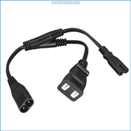 C8 To C7 Power Splitter Cable IEC320 C8 Male To Double C7 Female And 2 Pin Outlet Adapters