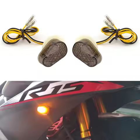 2PC LED Turn Signal Flush Mount For Yamaha YZF R1 R6 YZF R6S FZ1S FAZER 1000 FZ6S FAZER 600 Motorcyc