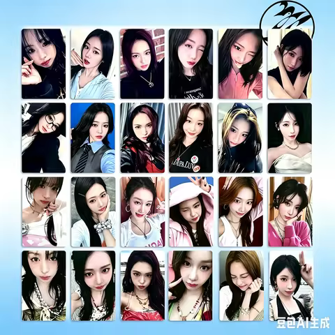 6pcs Kpop new LOMO card 2ND ANNIVERSARY photo card BAEMON 2nd anniversary small card star small card