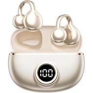 M97 Clip On Earbuds Wireless Bluetooth 5.3, Open Ear Headphones with 50H Battery 10-Min Quick Charge