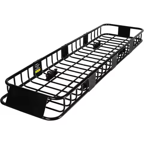 250 LBS. Roof Rack Carrier Basket 84 x 23 x 6 Universal Rooftop Cargo Carrier Basket for Car SUV or 