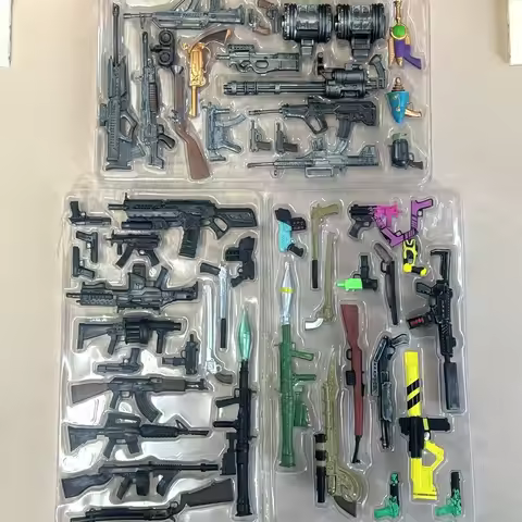 Different Version 1/12 Scale Blaster Gun Sniper Munitions Pack Wepons Sword Accessory For 6'' or 7''