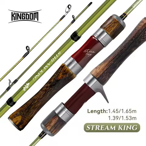 Kingdom STREAM KING Fishing Rod Spinning Casting 61.9g Ultralight Carbon Rods MF Action UL L power F