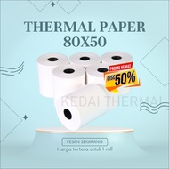 THERMAL PAPER CASH RECEIPT PAPER ROLL 80X50 THERMAL POS RECEIPT PRINTER 80MM 80X50MM 80x50mm 79 / 80