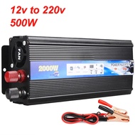 500W-2000W Car Inverter 12V/24V DC to AC 220V 1000W/2000W Voltage Transformer Power Converter Invert