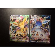 WTS (Pokemon Indonesia) Pokemon Card Vmax RRR Glaceon Vmax 025/069 RRR & Leafeon Vmax 003/069 RRR