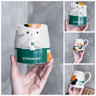Japan Starbucks Cup 2022 New Year Spring Festival Year of the Tiger Limited Dharma Lucky Cat Ceramic Cup Mug Water Cup