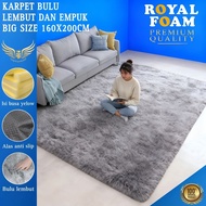 Rasfur Fur Carpet Size 200x160x4cm Karpet Bulu Tebal Tatami Carpet