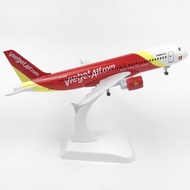 20CM Alloy Airplane Model 320 Airline Vietjet Alloy Airplane Model Airplane Model