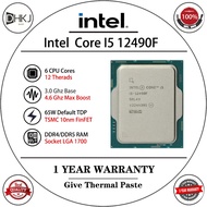 USED intel Core i5-12490F 12490F CPU 3.0GHz 6 Cores 12 Thread L3=20MB 65W 12th Generation Processor 