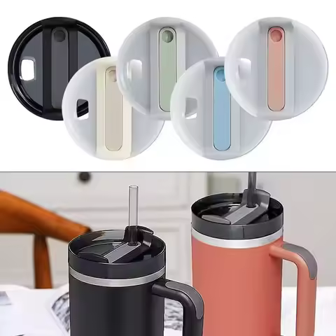 Silica Gel Replacement Lids for Stanley 40 Oz Tumbler with Handle Cap Fit Quencher H2.0 40Oz Mug Cup