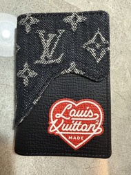Louis Vuitton × Nigo Pocket Organizer Monogram Black Card Holder LV Made 2 Human Made