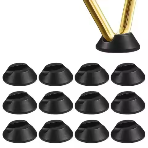 12Pcs Hairpin Leg Protector Hairpin Table Legs Metal Table Leg Feet Furniture Feet Pads Non Slip Flo