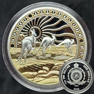 [DISCOUNT] [Very Rare & Collectible] Niue 2023 $1 Great Australian Desert Rose Gold Plated 1oz .999 