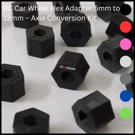 TZ3DESIGN RC Car Wheel Hex Adapter 5mm to 12mm – Axle Conversion Kit [High Quality] H0018