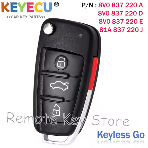 Smart Remote Key 4 Buttons 315MHz MOB48 for Audi A3 S3 A6 2006-2010 Q2L Q3 2013-2017 8V0837220D 8V08