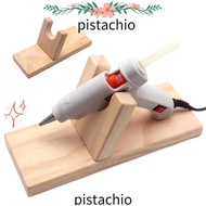 PISTACHIO Hot Glue|Base, Universal Wooden Hot Glue Holder, DIY Hot Glue Support Stand