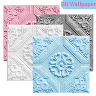 Hiasan pelekat kertas wallpaper dinding 3D untuk siling bilik tidur