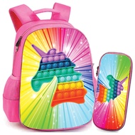 PROMO HARI INI NiceBorn tas pop it anak perempuan tas anak bentuk pop it Unicorn Hamburger Pop It Ta
