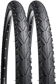YUNSCM 2-PCS 24" Bike Tires 24x1.75/47-507 Compatible with Road Bike 24 x 1.75 24X1.75 Bicycle Tires