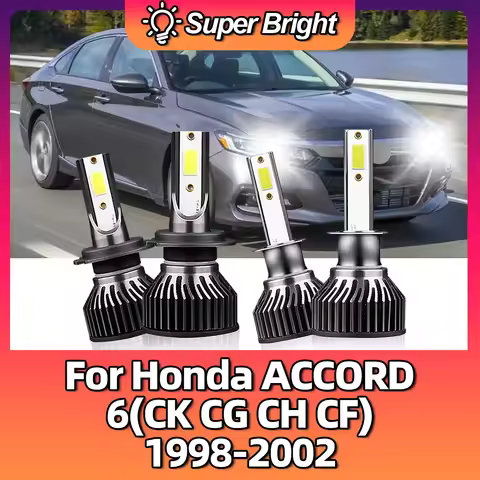 Car LED Headlight Lamp Bulb 100W Light 10000LM Turbo 6000K 12V Headlamp For Honda ACCORD 6(CK CG CH 