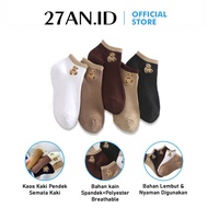 Women's Ankle Socks K23 Cute Bear Pattern Ankle Socks