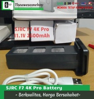 SJRC F7 4K PRO DRONE CAMERA LIPO BATTERY 11.1V 2600MAH BATERAI