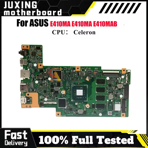 E410MA Laptop Motherboard For ASUS EeeBook E410MAB E410M E410MA Notebook Mainboard With Celeron CPU 
