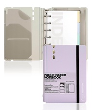 A7 Binder 6 Ring Notebook with Dividers Refillable Planner Binder with Pockets A7 Refill Paper Inclu