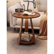 Sofa Side Table Solid Wood Small Round Table Simple Small Coffee Table Living Room Balcony Small Tea