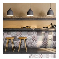 復古花磚壁貼 Q款 歐風自黏壁紙 瓷磚牆貼 磁磚貼紙 踢腳線 防水