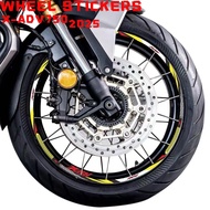 2025 X-ADV750 ADV750 Wheel Stickers for HONDA X-ADV750 Motorcycle Wheel Decoration Decals ADV ADV 75