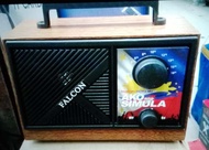 FALCON AM/FM Radio battery operated or AC/DC  battery or electric operated.