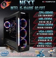 Nextcomputer I5-10400F l H510 l RTX 2060 6G l RAM 16G l SSD 256 GB l PSU 600W l CASE RGB