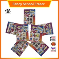Fancy Eraser 48 pcs 1 box School Cartoon Student Pemadan Pokemon Eraser SpidermanEraser