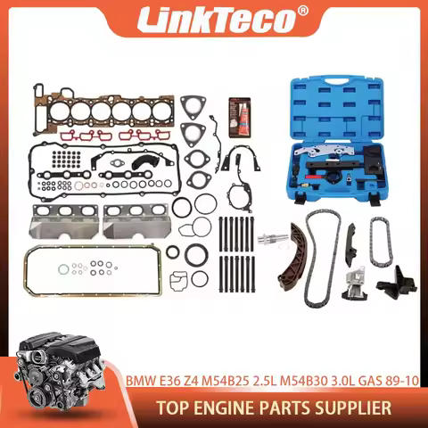 Timing Chain Kit Tool Head Gasket Set For BMW E36 E46 E53 E83 323i 325i 330Ci 520i X3 X5 Z3 Z4 M54B2