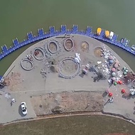 Floating pontoon dock, yacht and kayak mooring dock, recreational fishing dock, dragon boat race doc
