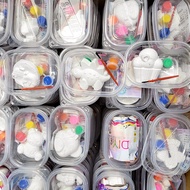 Cartoon Coloring Plaster Doll Random design Cartoon Plaster Painting set kiddie parties educational