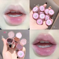 Sweetheart Cat Ring Lip Gloss, Youthful Imitation No-Makeup Water Gloss, Affordable Lipstick Makeup