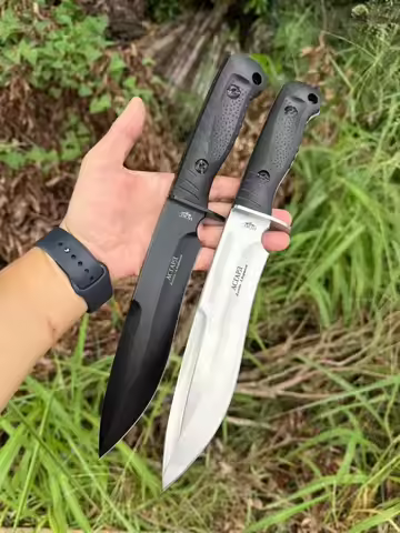 HOKC Russia Full Tang D2 Steel Fixed Blade Knife Outdoor Hunting Knife Jungle Survival EDC Tool for 