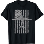 C-47 Skytrain Wwii Transport Airplane Vintage Flag T-Shirt